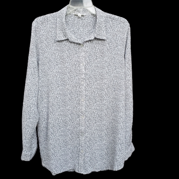 Pink hearts long sleeve button up shirt sz XL - Picture 1 of 4